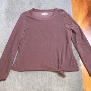 Madewell mauve long sleeve